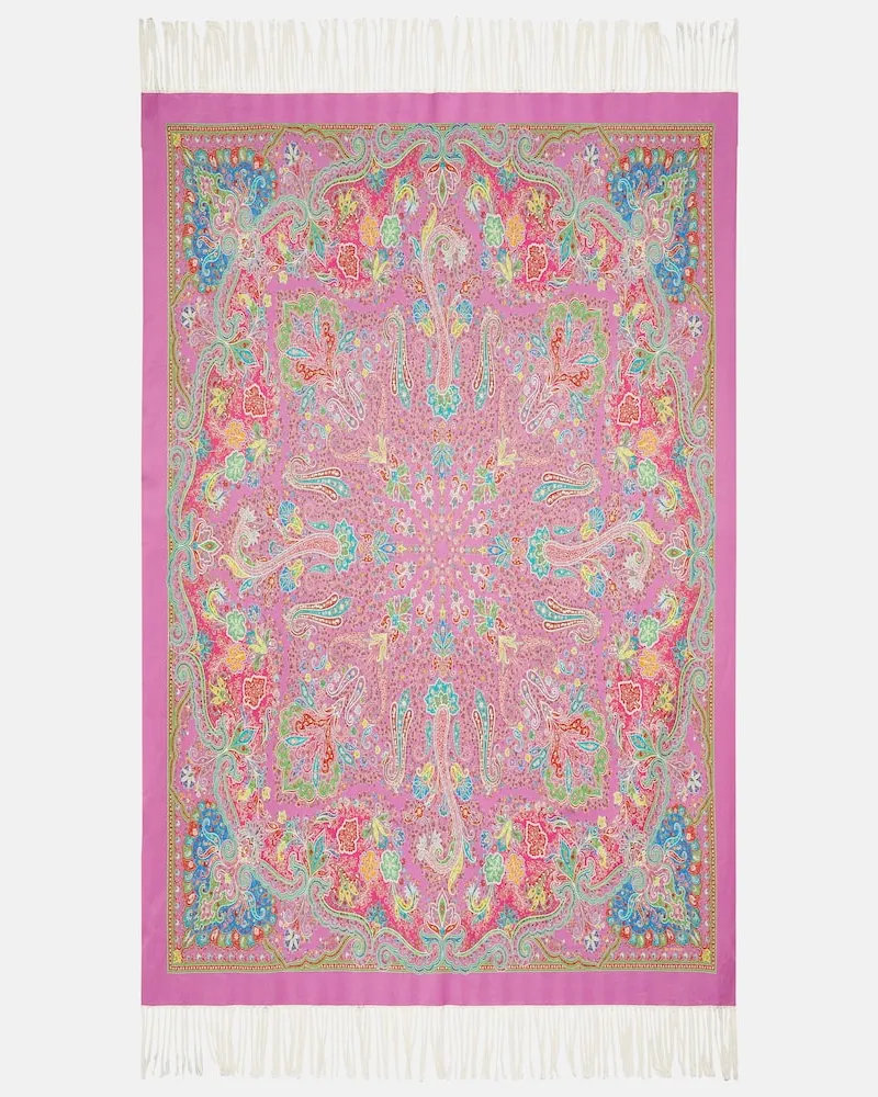 Etro Decke Spugna aus Baumwolle Violett