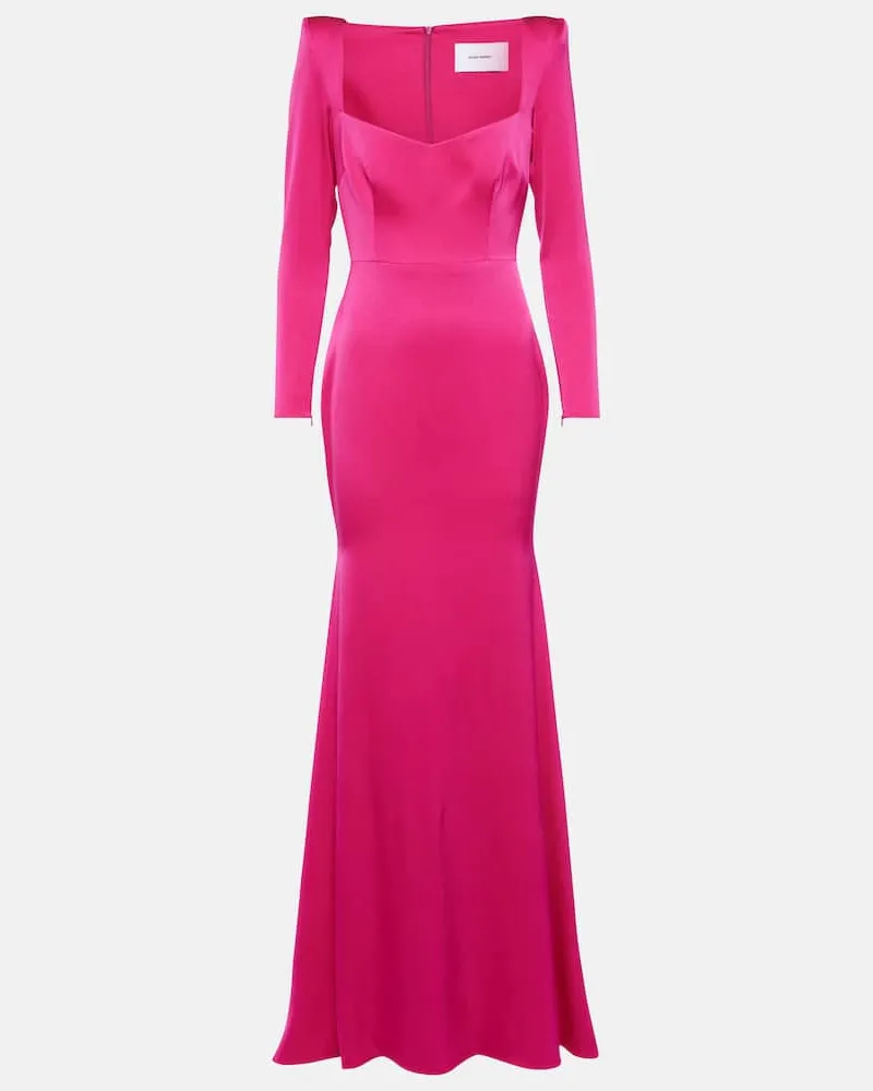 Alex Perry Robe aus Satin Rosa