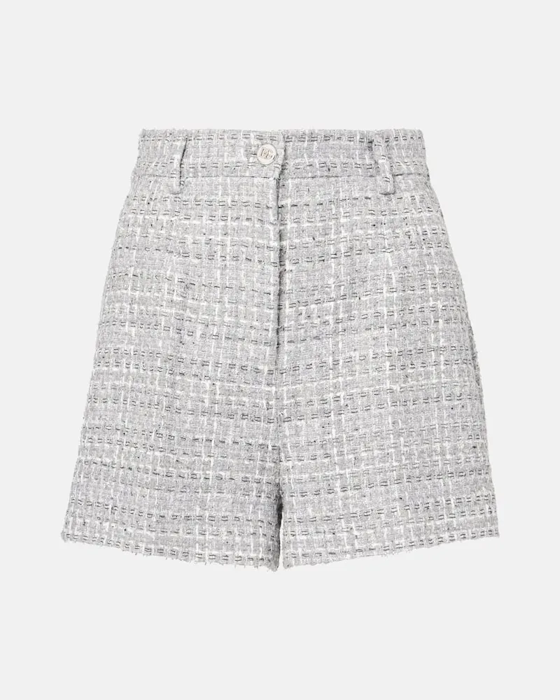 Dolce & Gabbana Shorts aus Tweed Grau