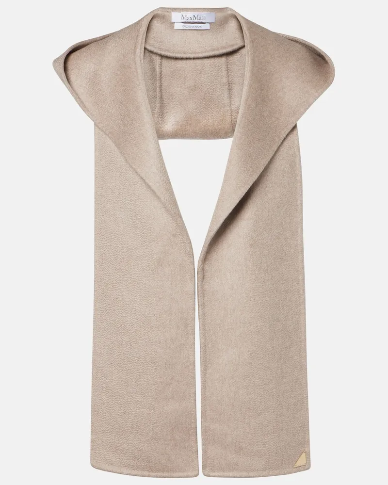 Max Mara Kapuze aus Kaschmir Grau