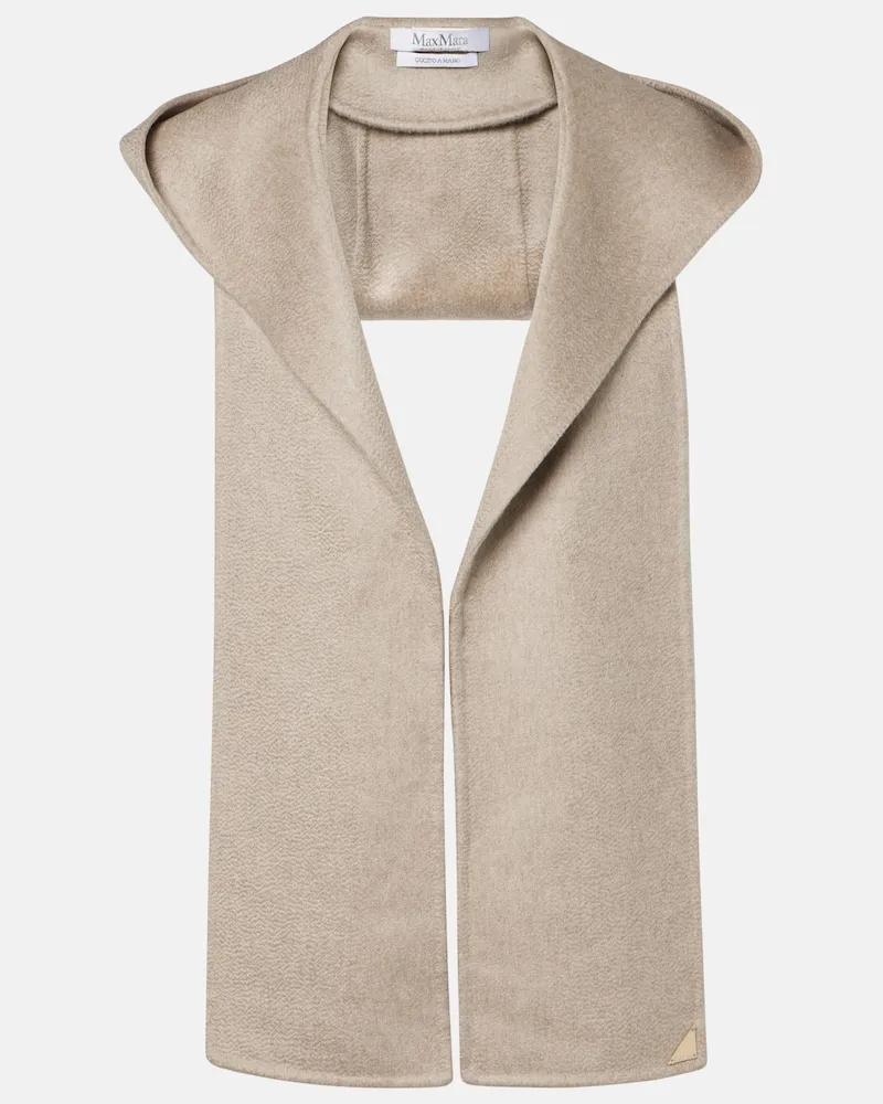 Max Mara Kapuze aus Kaschmir Grau