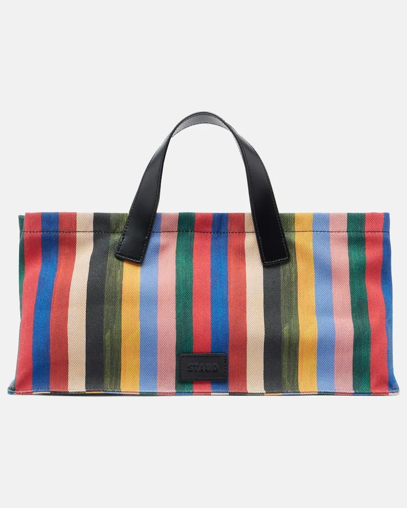 STAUD Tote Port Medium aus Canvas Multicolor