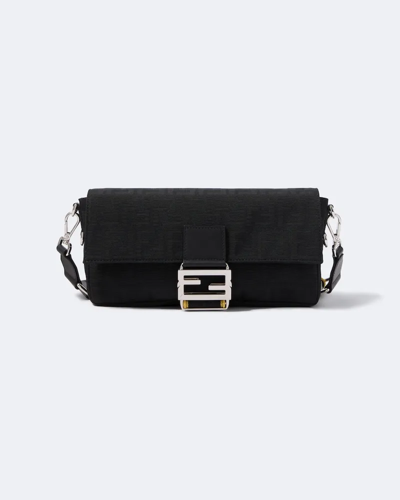 Fendi Crossbody Bag Baguette® Urban FF Zucca Schwarz