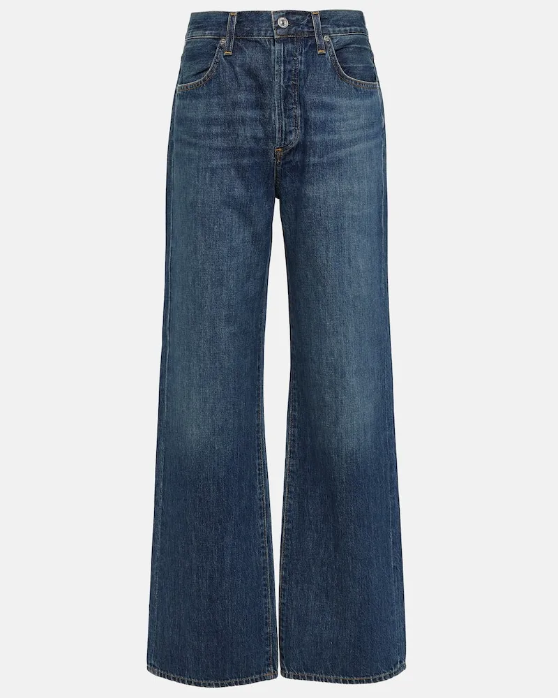 Citizens of humanity High-Rise Wide-Leg Jeans Annina Blau
