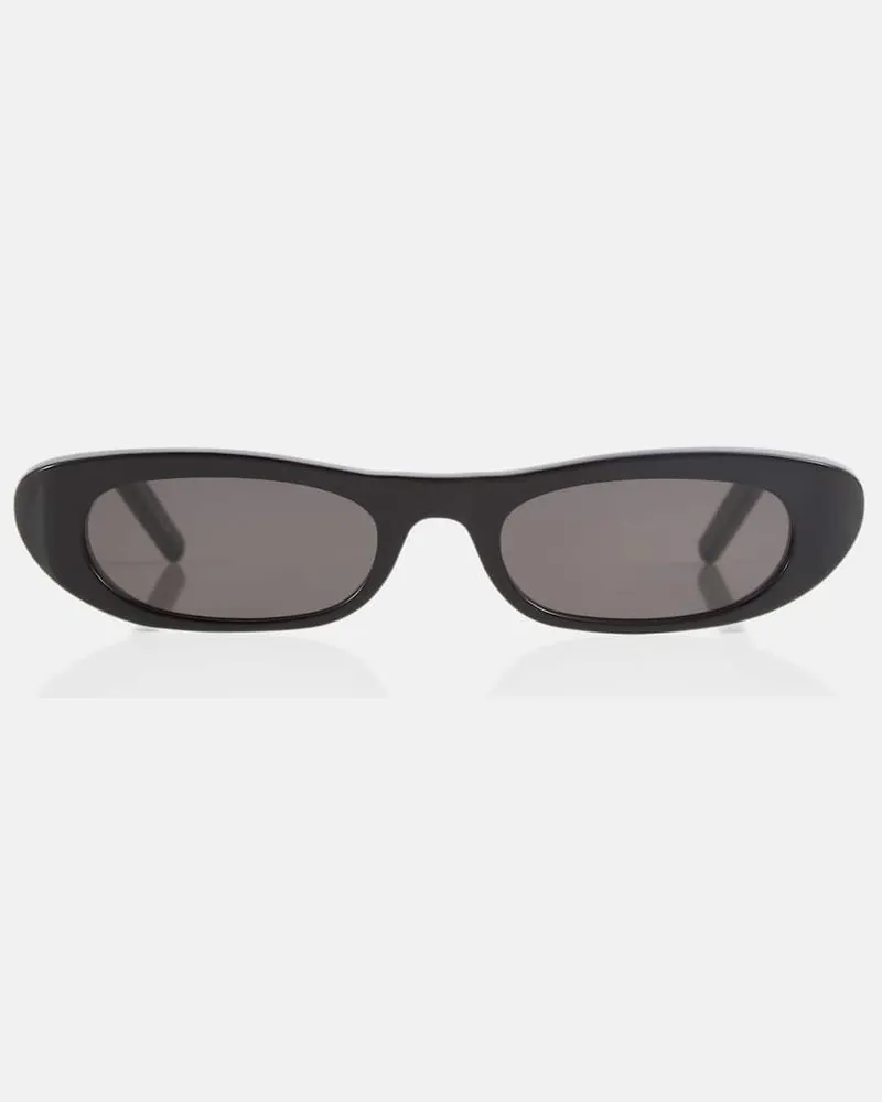 Saint Laurent Ovale Sonnenbrille SL 557 Shade Schwarz