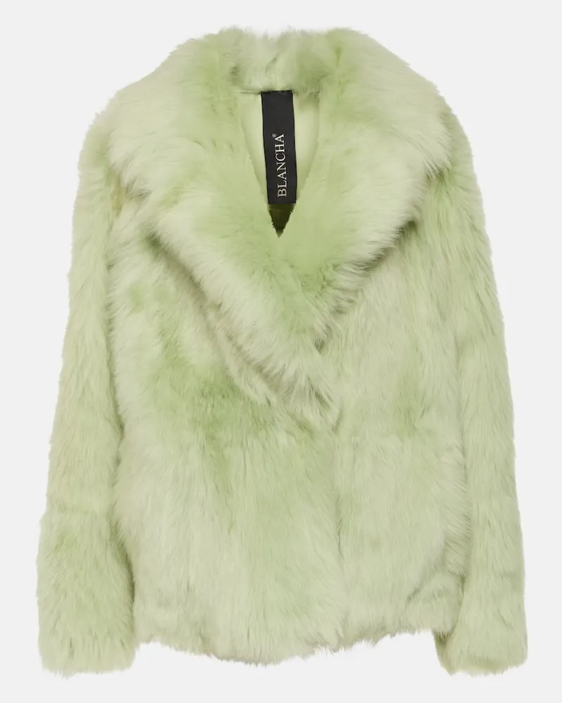 BLANCHA Jacke aus Shearling Grün