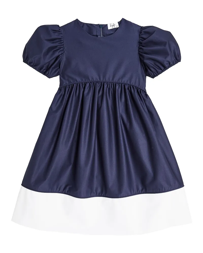 Il Gufo Kleid aus einem Baumwollgemisch Blau