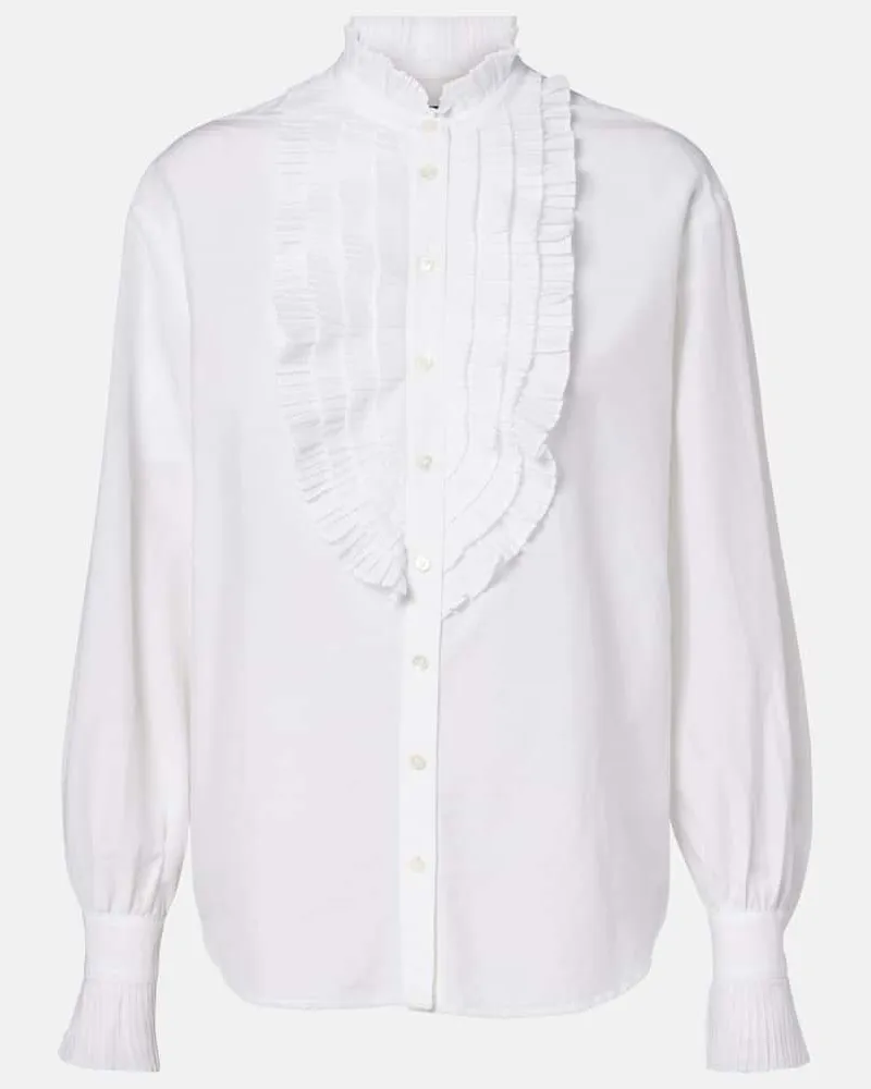 Ralph Lauren Bluse aus Baumwolle und Seide Weiß