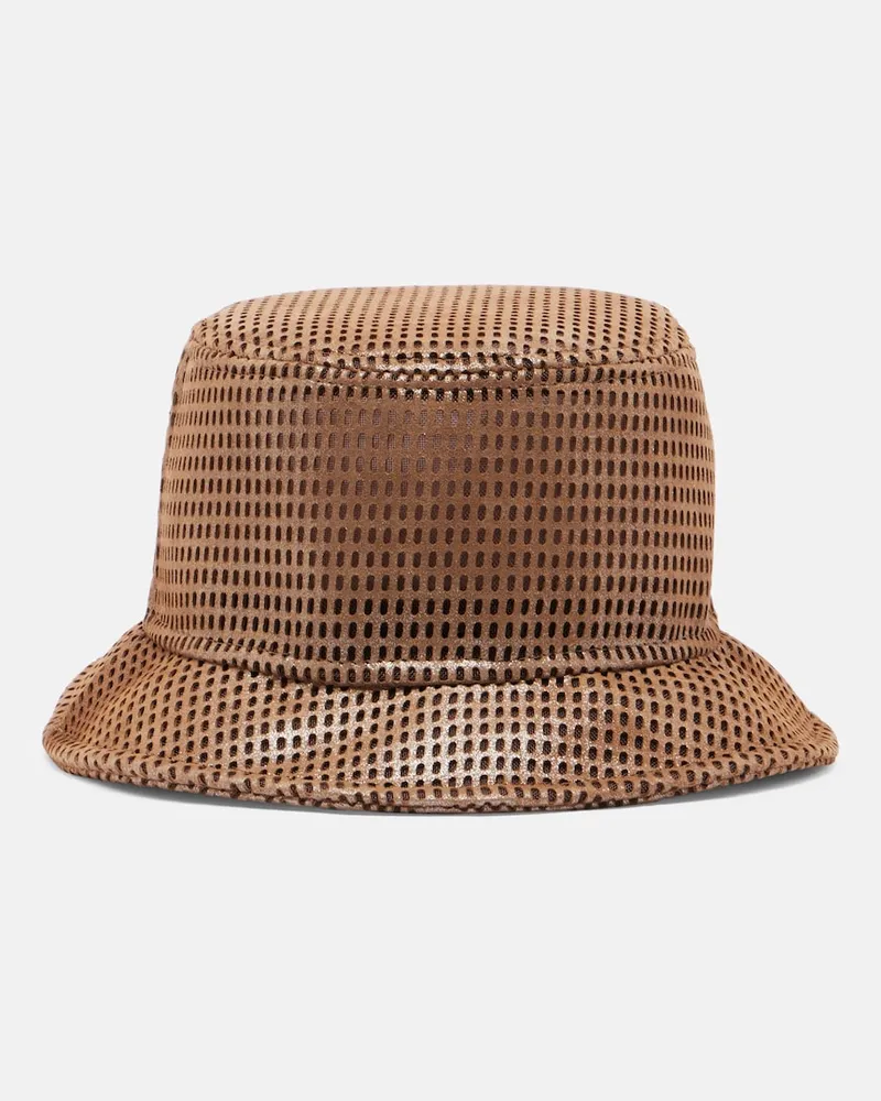 Brunello Cucinelli Hut aus Veloursleder Braun