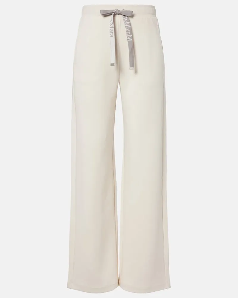 Max Mara Jogginghose aus Jersey Weiß