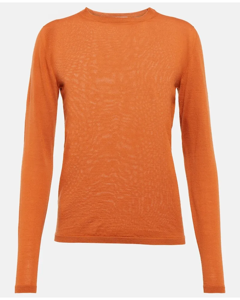 Max Mara Pullover Blasy aus Wolle Orange