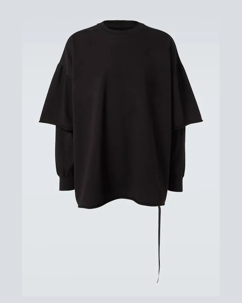 Rick Owens Pullover aus Baumwoll-Jersey Schwarz