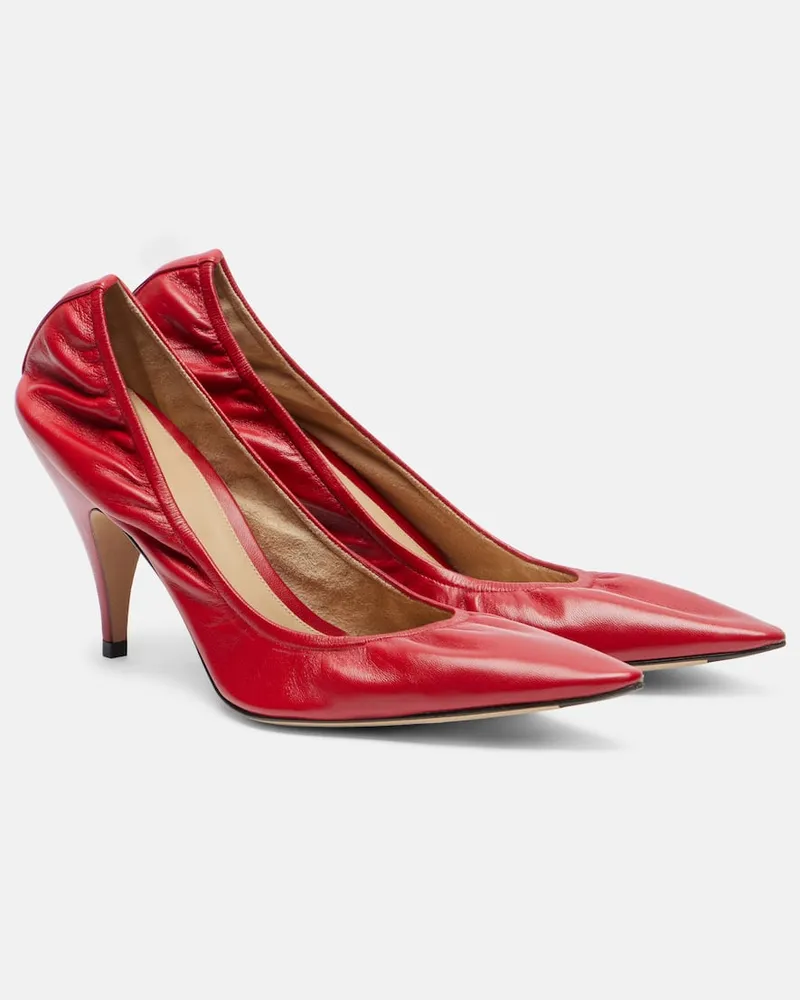 The Row Pumps Liisa aus Leder Rot