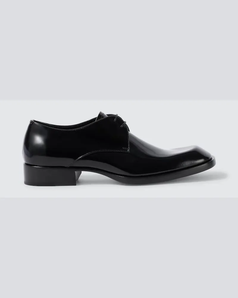 Saint Laurent Schnürschuhe Vadim aus Leder Schwarz