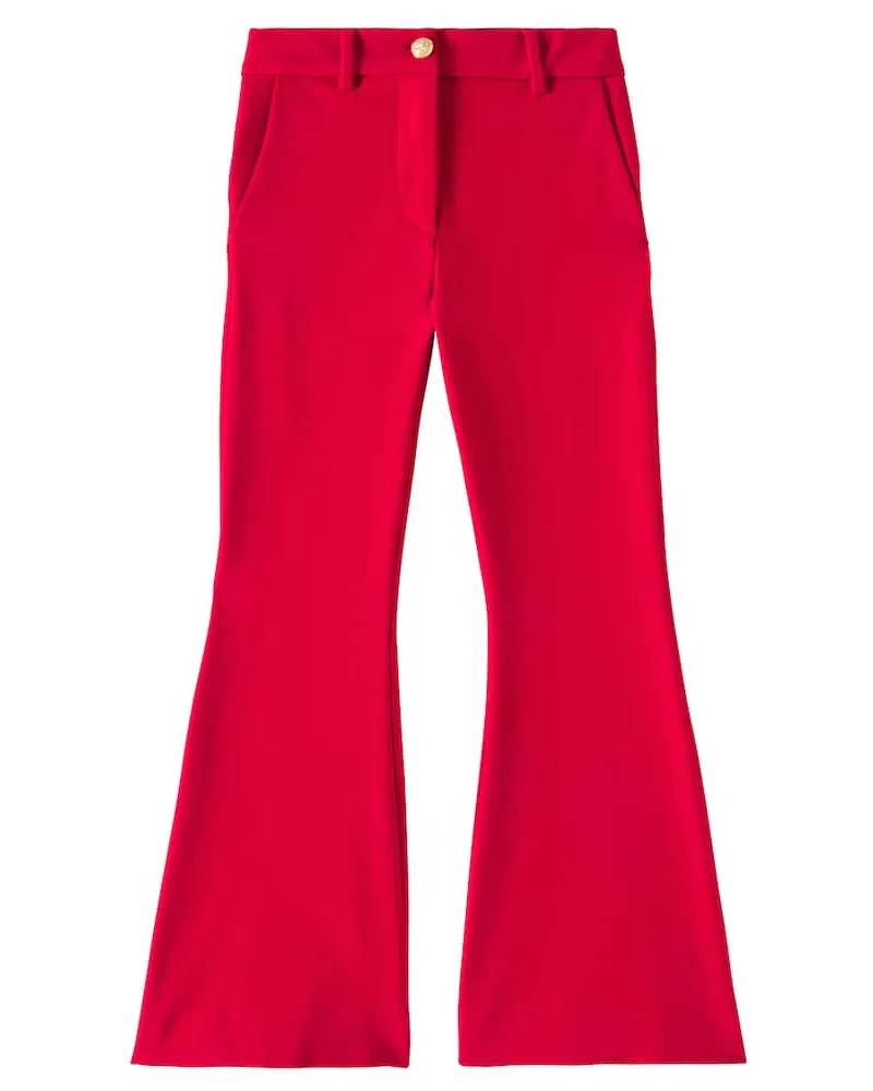 Balmain High-Rise-Schlaghose Rot