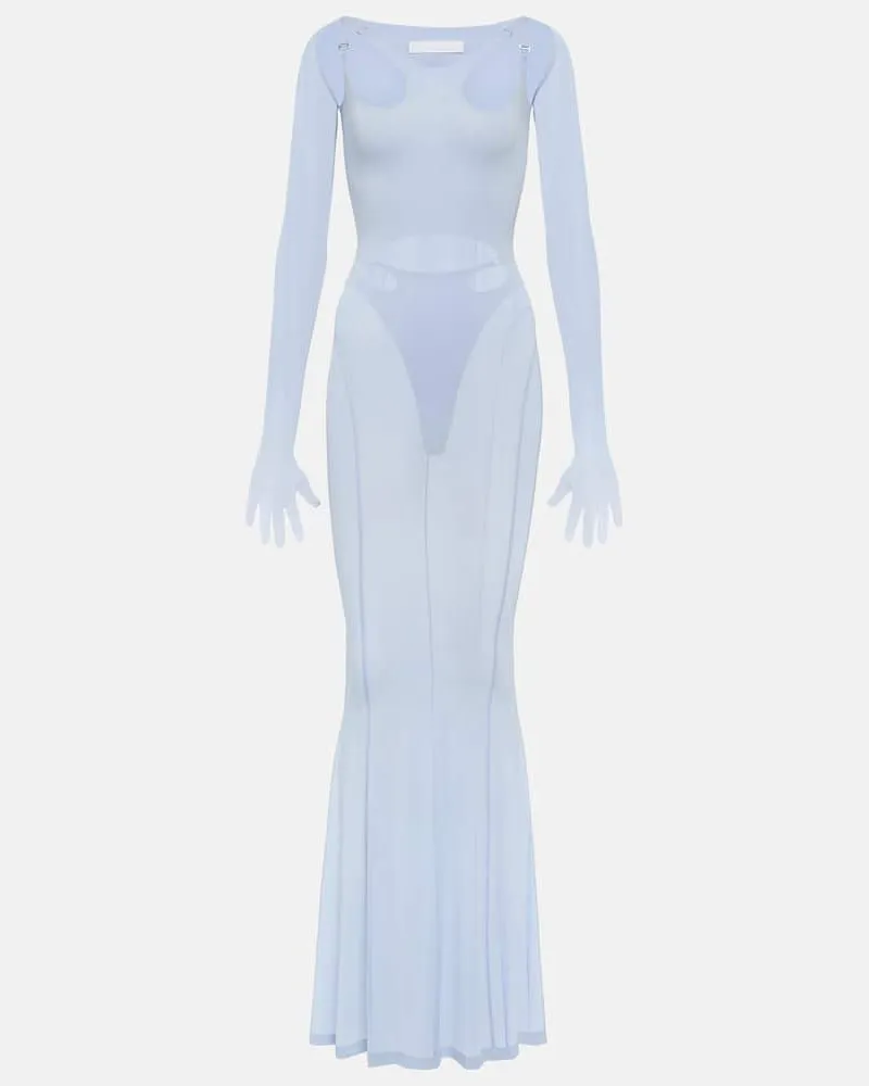 Dion Lee Maxikleid Violett