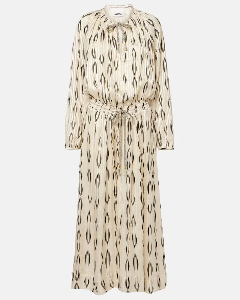 Isabel Marant Maxikleid Sana aus einem Seidengemisch Neutral
