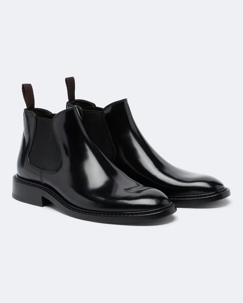 The Row Chelsea Boots Gable aus Leder Schwarz