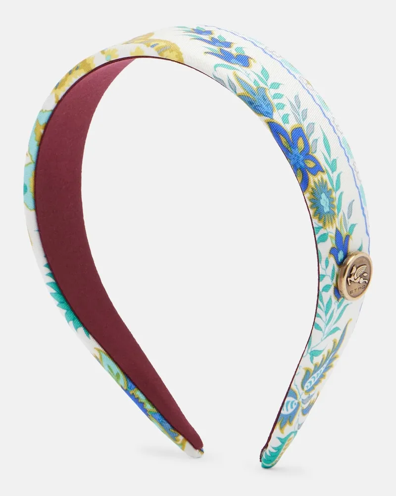 Etro Haarreif Pegaso aus Seide Multicolor