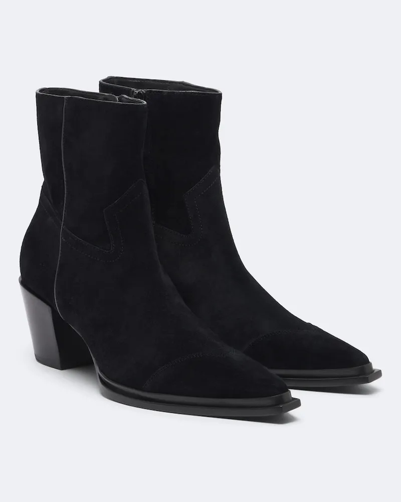 Jimmy Choo Ankle Boots Cece aus Veloursleder Schwarz