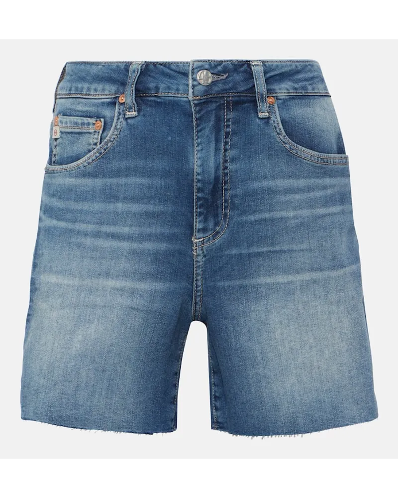 Adriano Goldschmied High-Rise Jeansshorts Ex-Boyfriend Blau