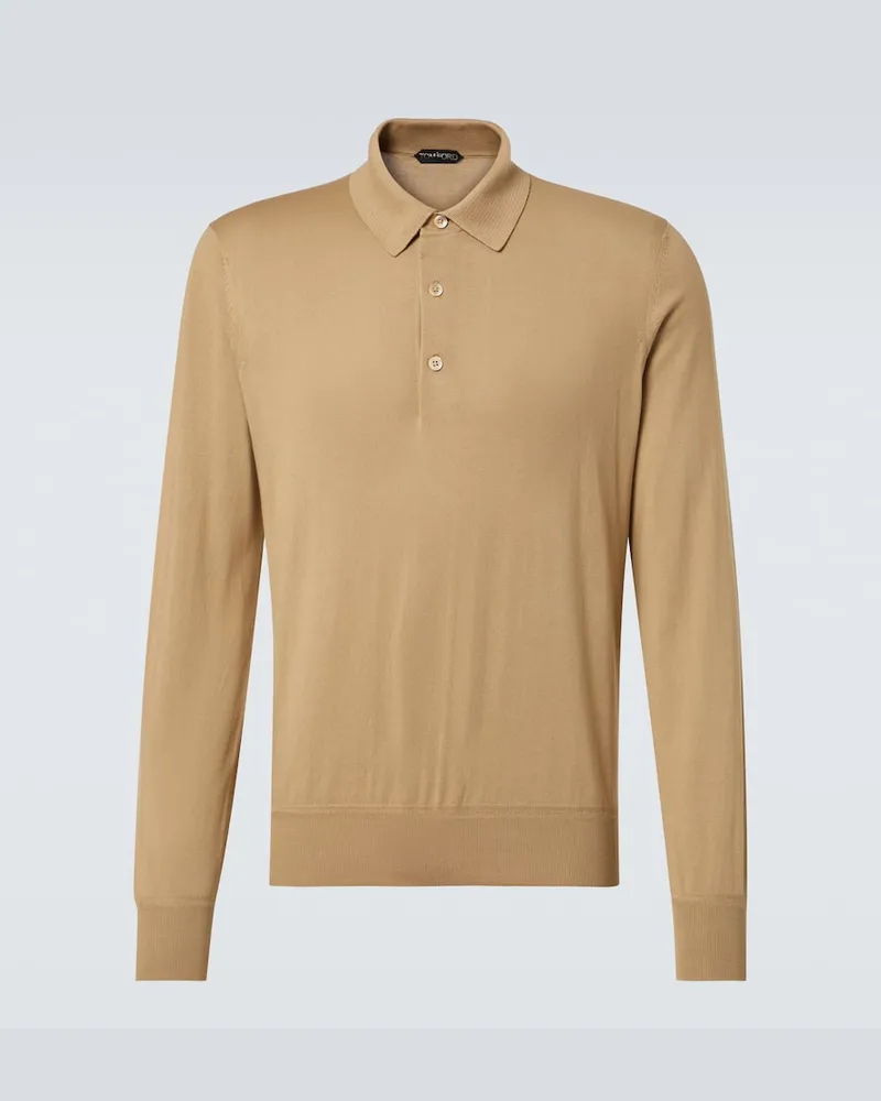 Tom Ford Polohemd aus Baumwolle Braun