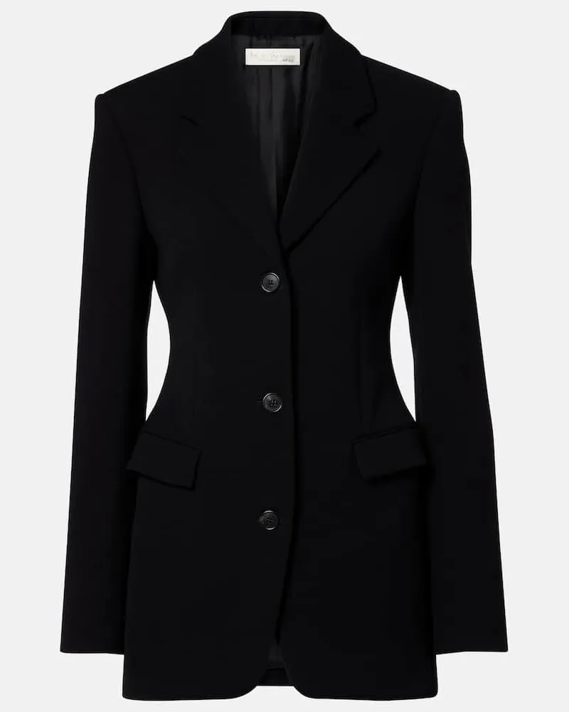 The Row Blazer Fontana aus Schurwolle Schwarz