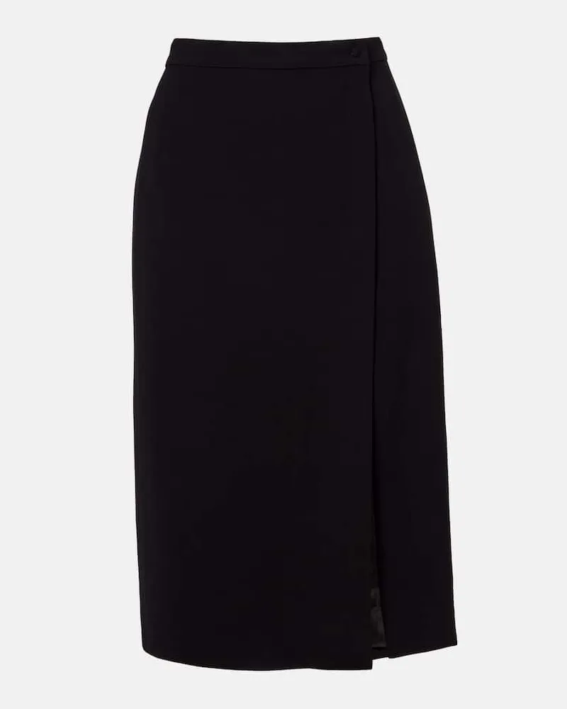 Thierry Mugler re/edit High-Rise-Wickelrock Schwarz