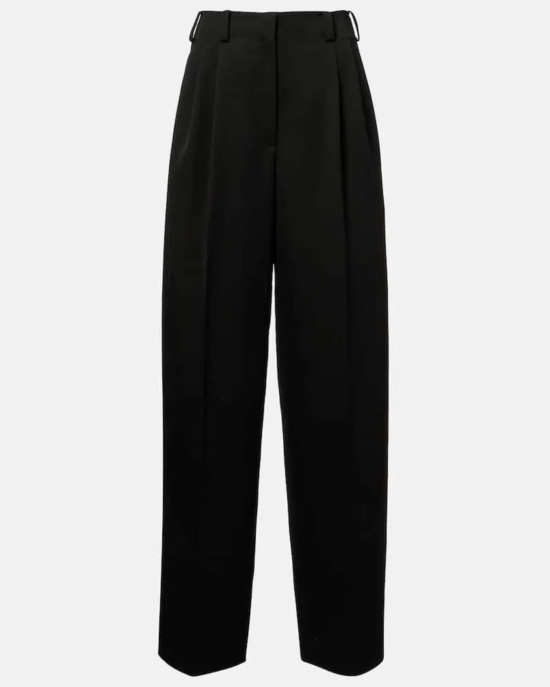 Givenchy Weite Hose aus Wolle Schwarz
