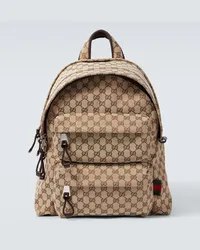 Gucci Rucksack Medium GG aus Canvas Beige