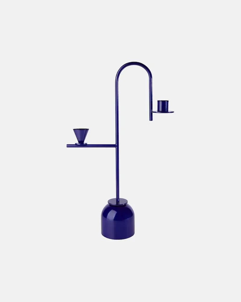 Cappellini Kerzenständer by Thomas Dariel Blau