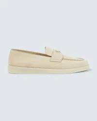 Prada Loafers aus Veloursleder Beige