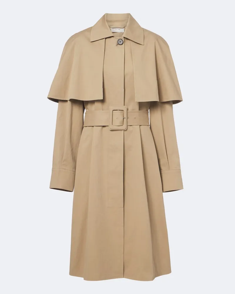 The Row Trenchcoat Ayana aus Baumwolle Beige