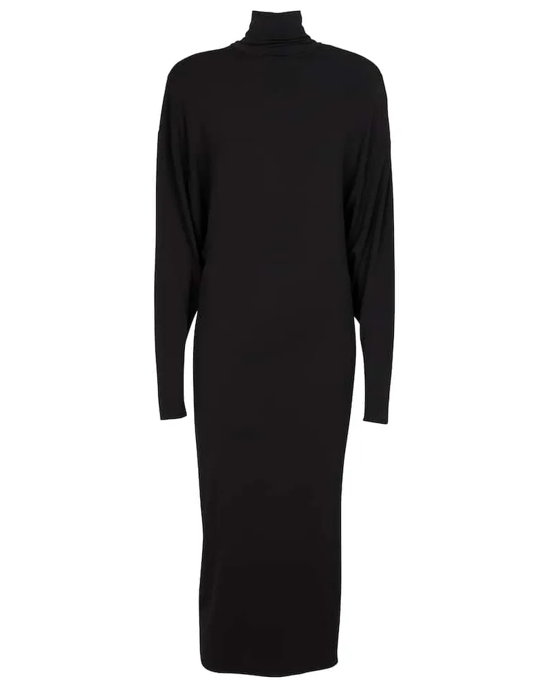 Alexandre Vauthier Midikleid aus Jersey Schwarz