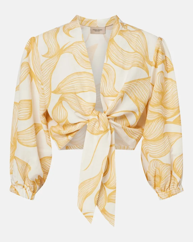 Adriana Degreas Cropped-Top Weiß