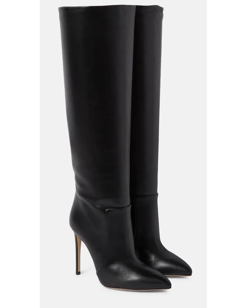 Paris Texas Stiefel aus Leder Schwarz