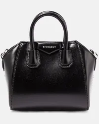 Givenchy Tote Antigona Micro aus Leder Schwarz