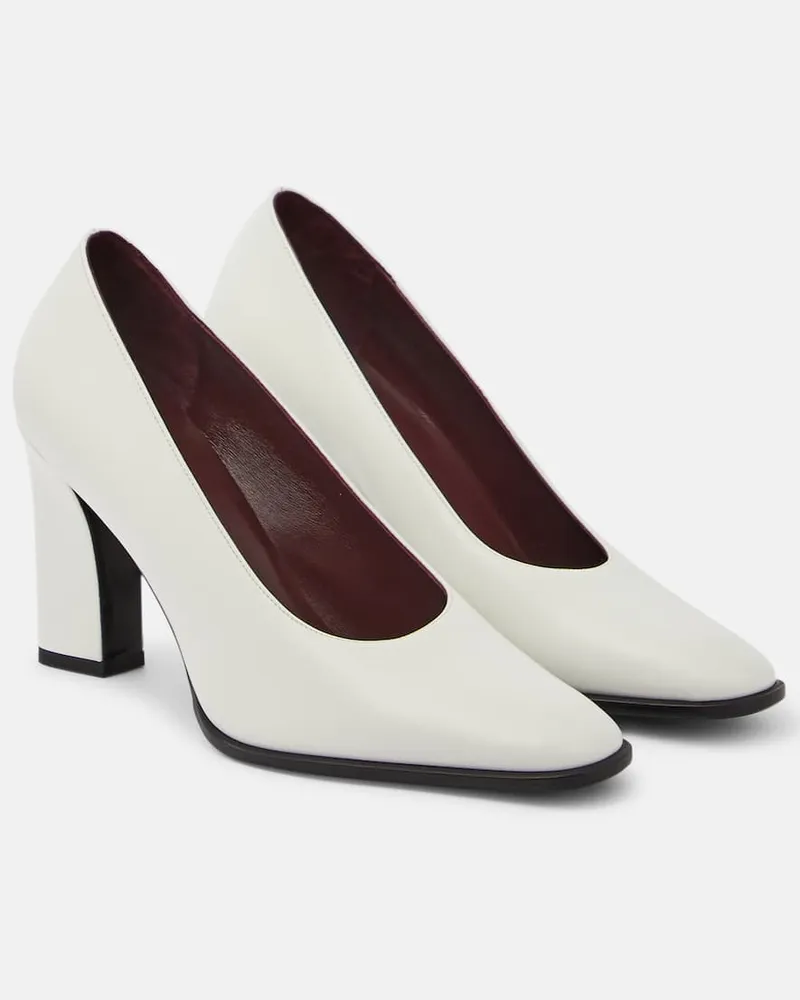 The Row Loafer-Pumps aus Leder Weiß