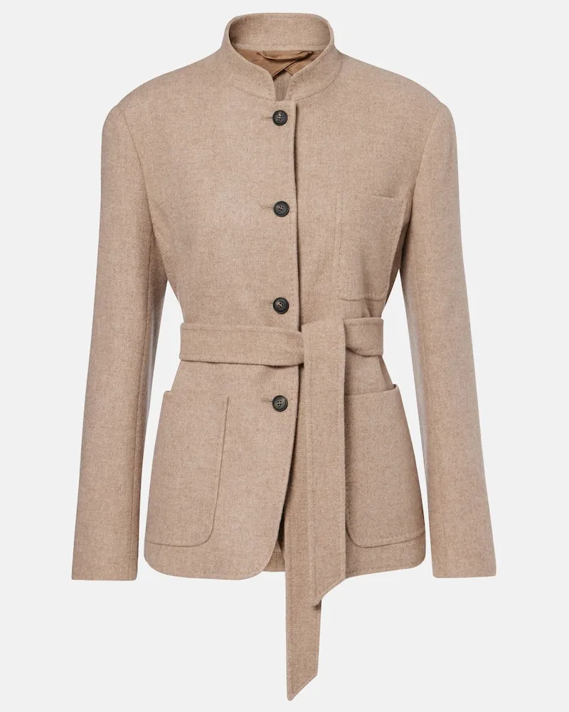 Max Mara Jacke Falla aus Kaschmir Braun