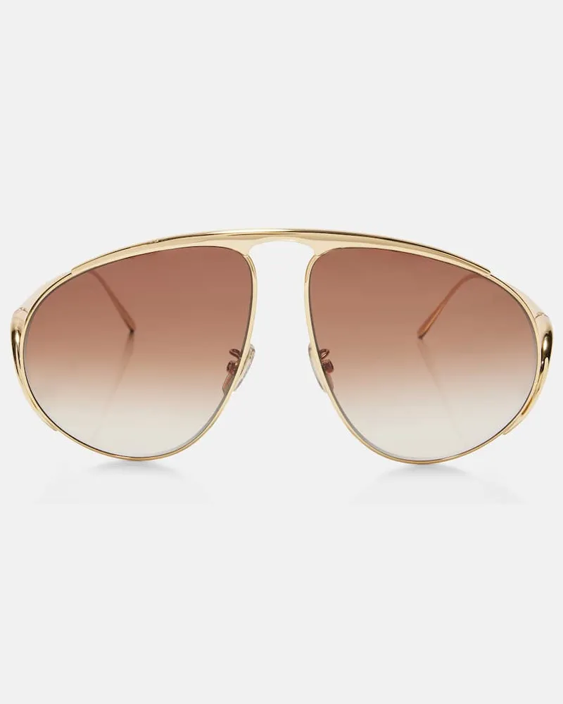 Loewe Aviator-Sonnenbrille Hillock Gold