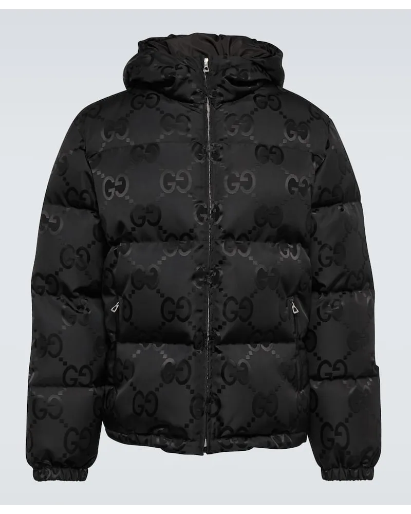 Gucci Daunenjacke Jumbo GG Schwarz