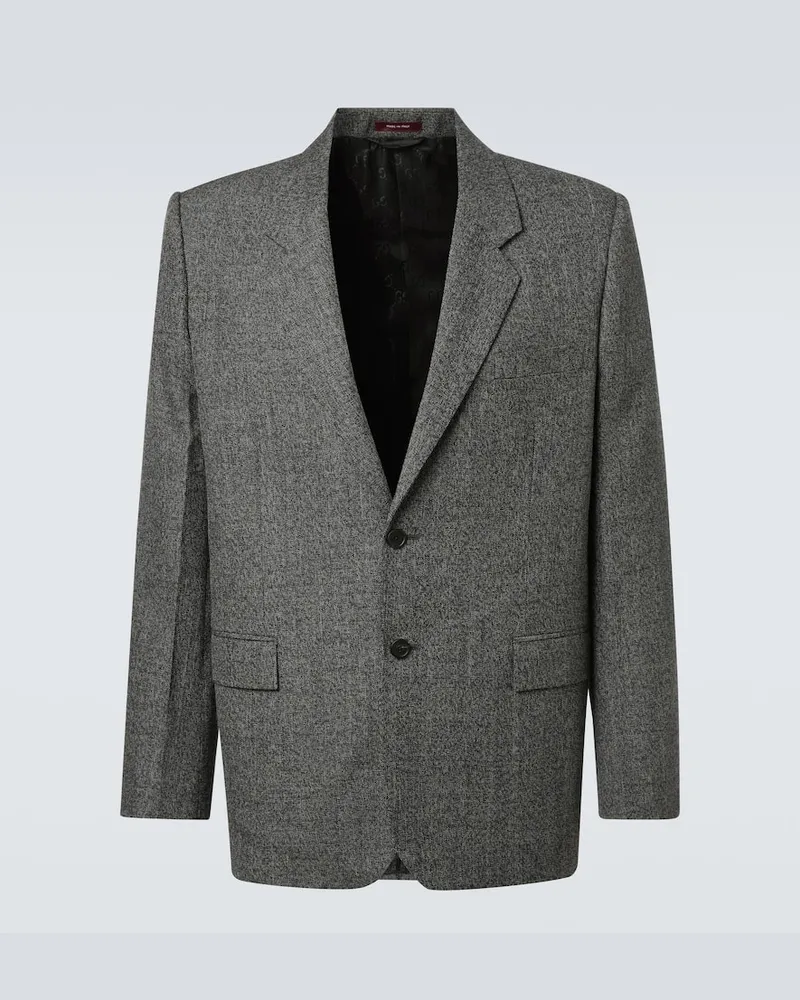 Gucci Blazer aus Wolle Grau