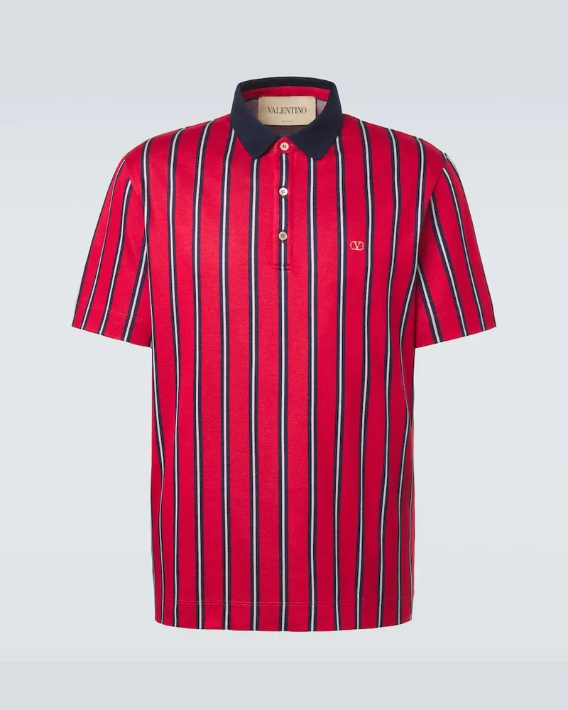 Valentino Garavani Polohemd VLogo Rot