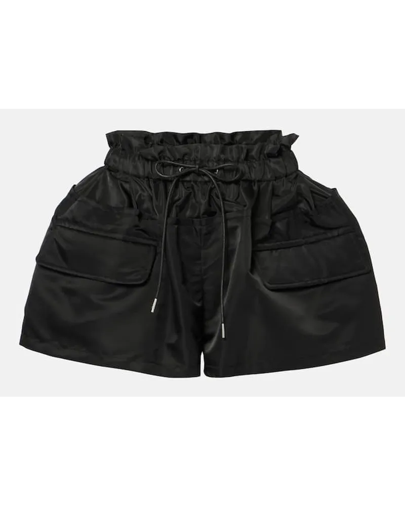 Sacai Shorts aus Twill Schwarz