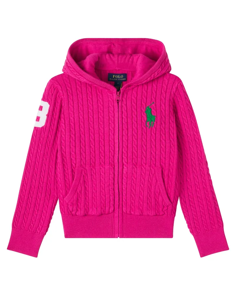 Ralph Lauren Kapuzenjacke aus Baumwolle Rosa