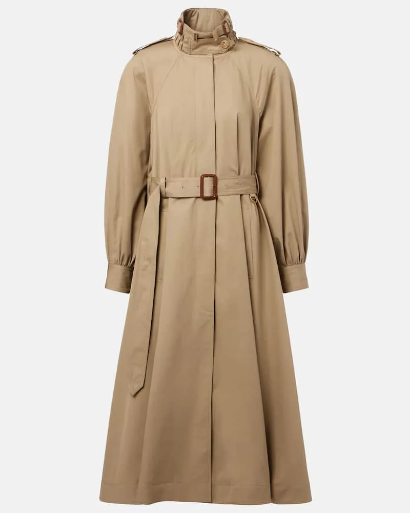 Chloé Chloé Trenchcoat aus Baumwoll-Gabardine Beige