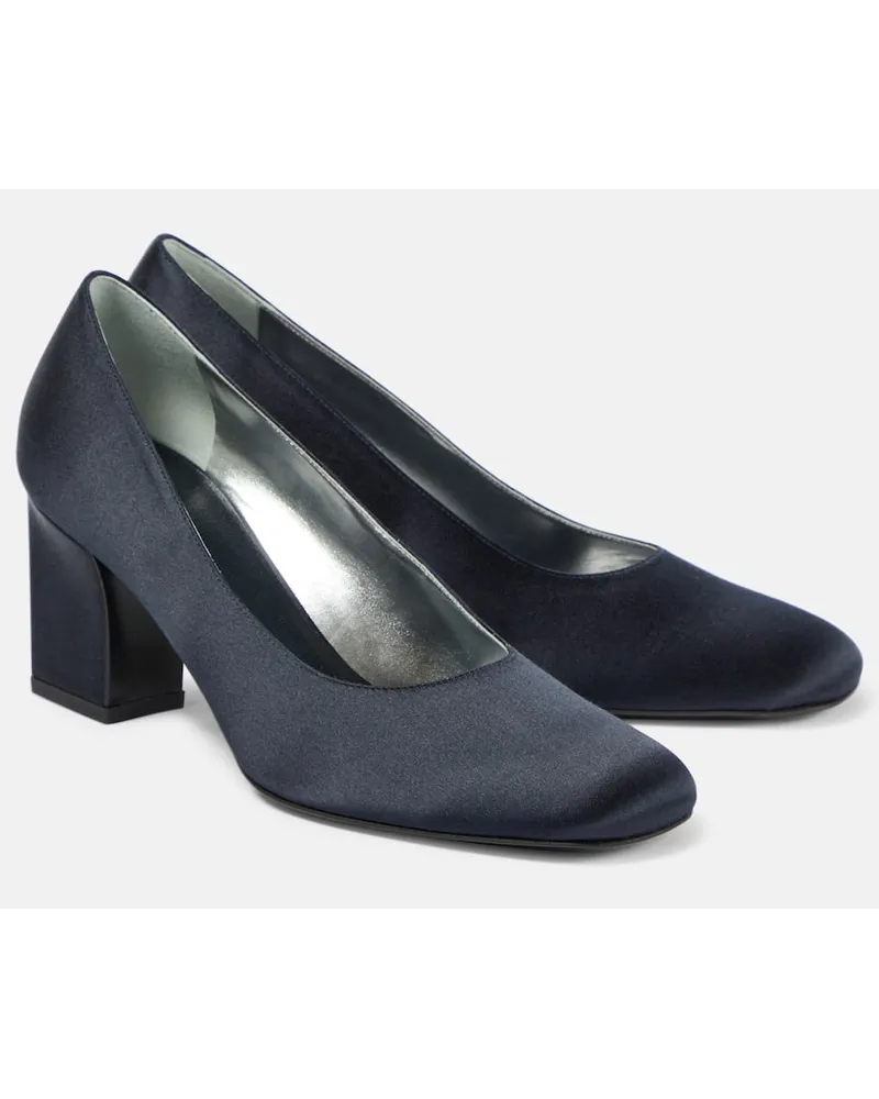 The Row Pumps Fiore aus Satin Blau