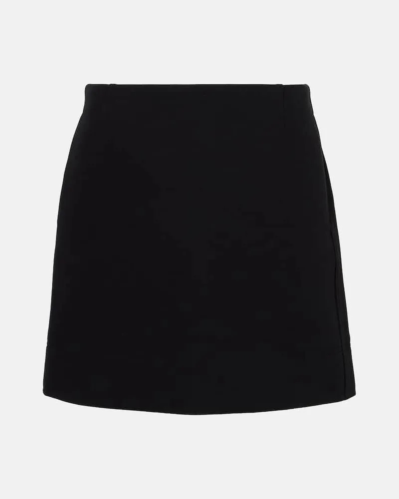 Totême Minirock aus Crêpe Schwarz