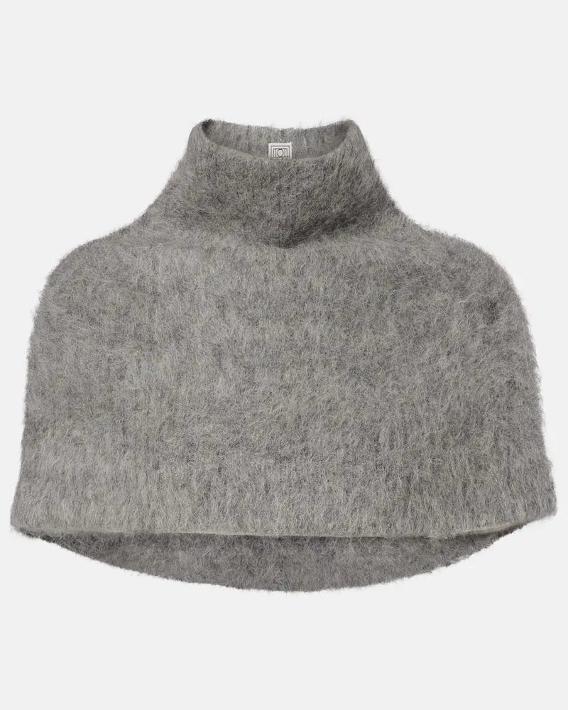 Totême Schal aus einem Alpakawollgemisch Grau