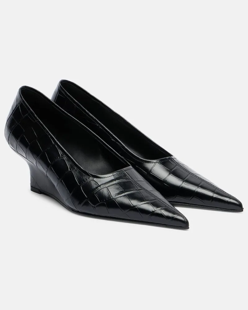 Totême Wedges aus Leder Schwarz